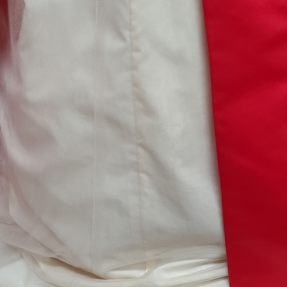 Vintage Precious Formals Special Made Magenta Beaded Floral Lace Tulle Ball Gown - Picture 15 of 16